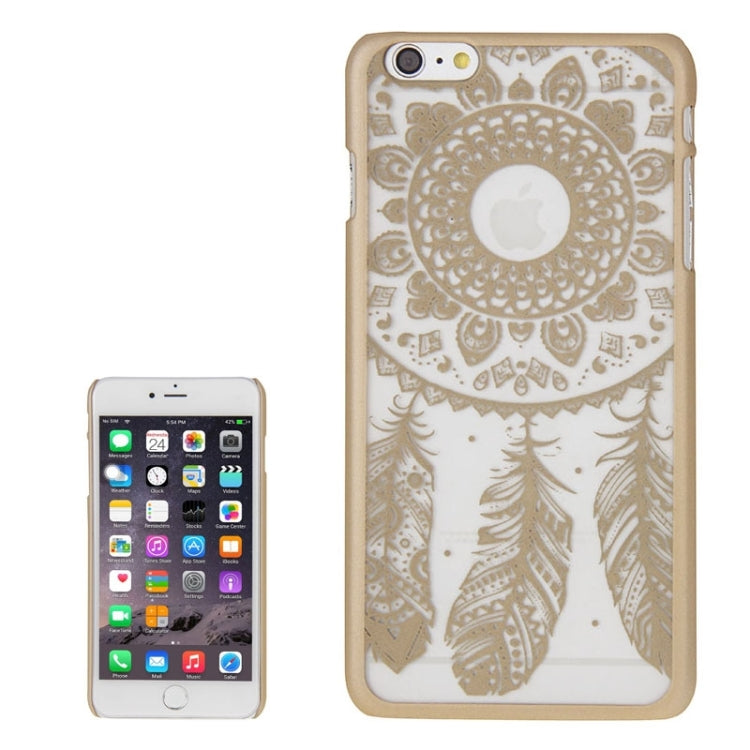 Glass Window Grilles Style Windbell Pattern Plastic Cover for iPhone 6