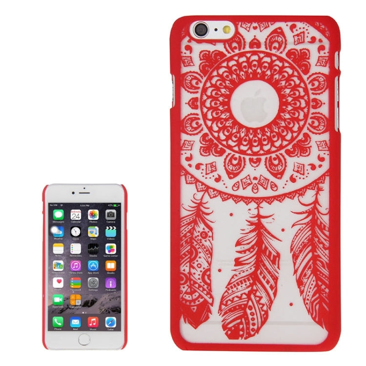 Glass Window Grilles Style Windbell Pattern Plastic Cover for iPhone 6