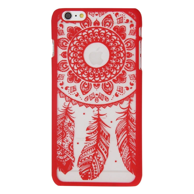 Glass Window Grilles Style Windbell Pattern Plastic Cover for iPhone 6