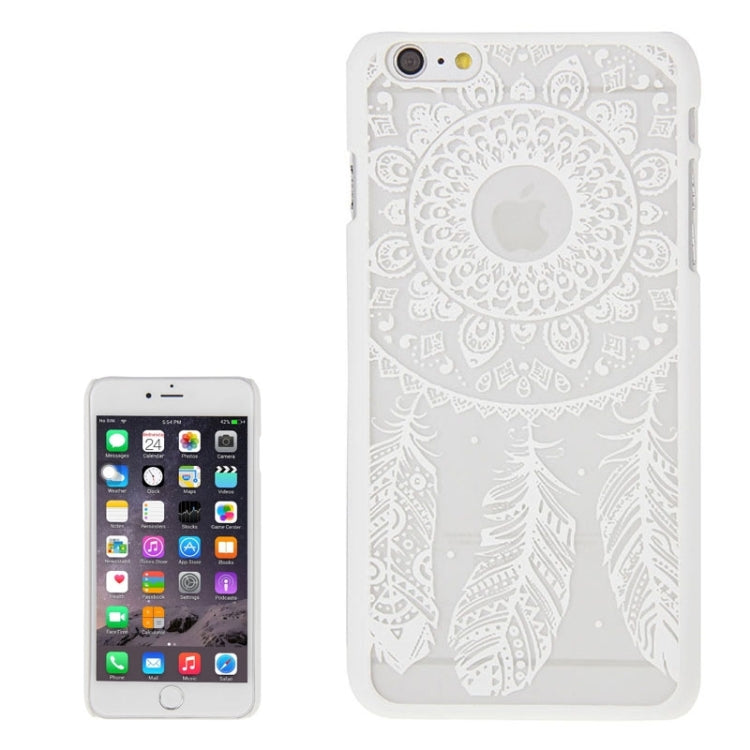 Glass Window Grilles Style Windbell Pattern Plastic Cover for iPhone 6