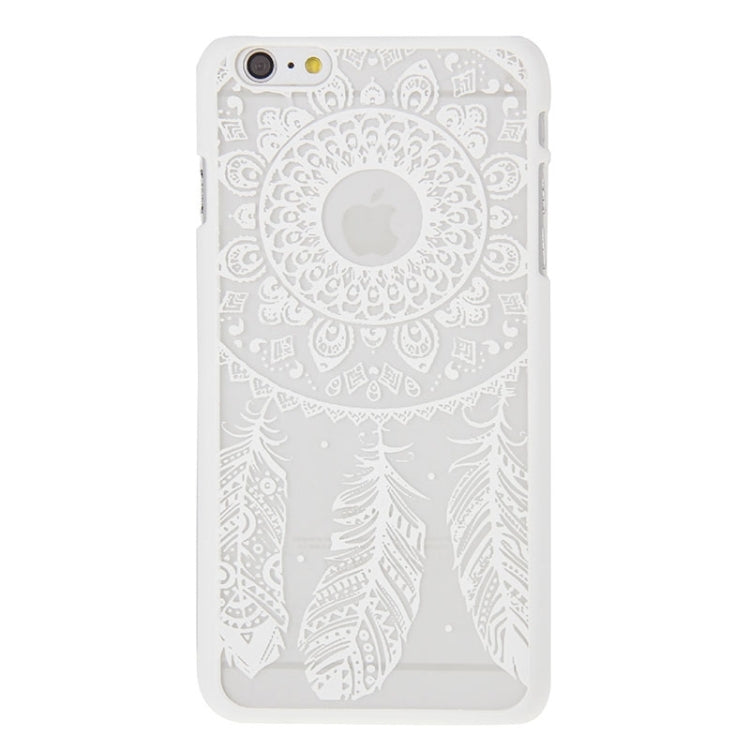 Glass Window Grilles Style Windbell Pattern Plastic Cover for iPhone 6