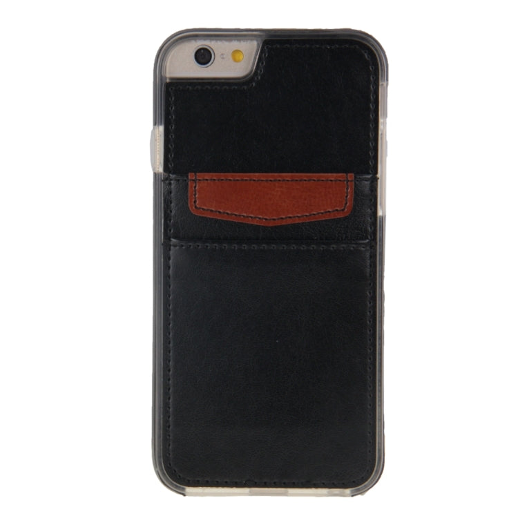 Crazy Horse Texture PU Paste Skin TPU Protective Case with Card Slots for iPhone 6 & 6s