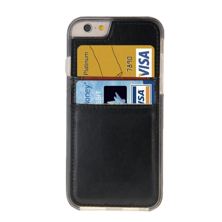 Crazy Horse Texture PU Paste Skin TPU Protective Case with Card Slots for iPhone 6 & 6s
