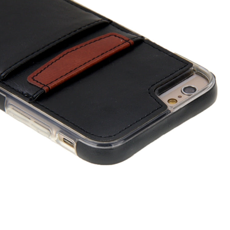 Crazy Horse Texture PU Paste Skin TPU Protective Case with Card Slots for iPhone 6 & 6s