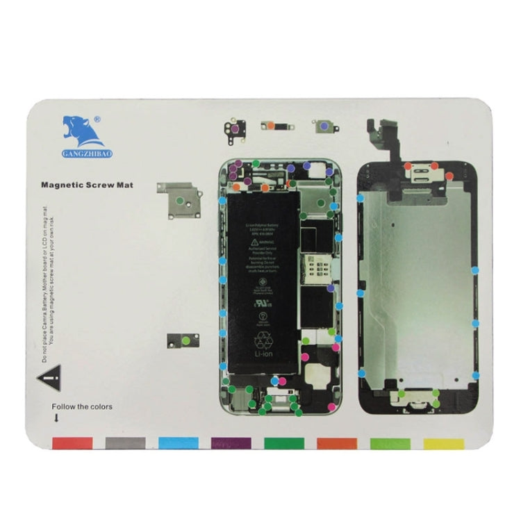 Magnetic Screws Mat for iPhone 6, Size:24.7cm x 18.7cm(White)