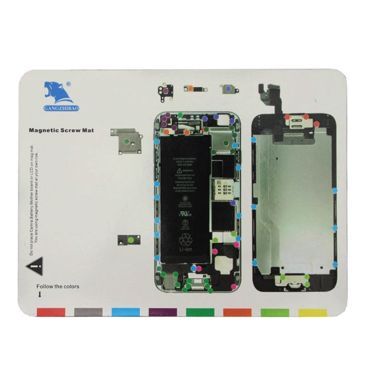 Magnetic Screws Mat for iPhone 6, Size:24.7cm x 18.7cm(White)