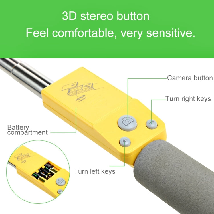 Portable 360 Degrees Smart Rotation Bluetooth Wireless Selfie Stick Monopod Folding Extendable Handheld Holder with Glass & Hand Strap Hole & Cloth Bag for iOS & Android Phone, Folded Length: 25cm, Max Extension Length: 90cm