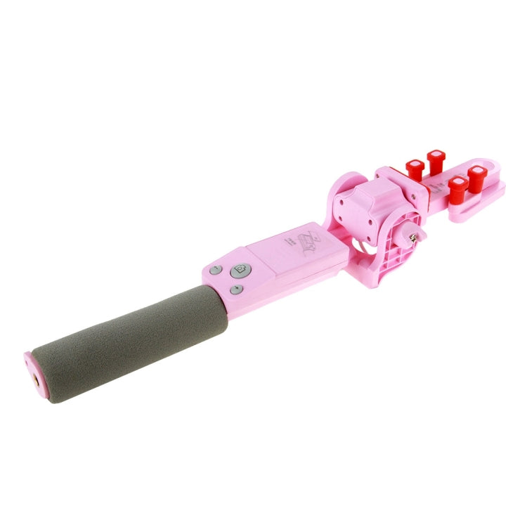 Portable 360 Degrees Smart Rotation Bluetooth Wireless Selfie Stick Monopod Folding Extendable Handheld Holder with Glass & Hand Strap Hole & Cloth Bag for iOS & Android Phone, Folded Length: 25cm, Max Extension Length: 90cm