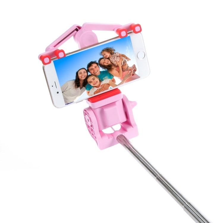 Portable 360 Degrees Smart Rotation Bluetooth Wireless Selfie Stick Monopod Folding Extendable Handheld Holder with Glass & Hand Strap Hole & Cloth Bag for iOS & Android Phone, Folded Length: 25cm, Max Extension Length: 90cm