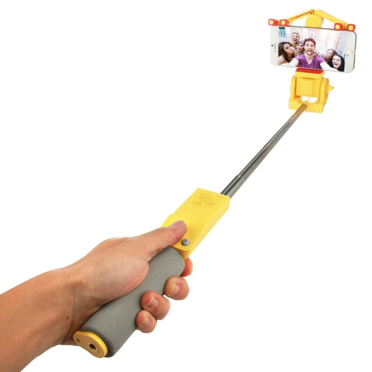 Portable 360 Degrees Smart Rotation Bluetooth Wireless Selfie Stick Monopod Folding Extendable Handheld Holder with Glass & Hand Strap Hole & Cloth Bag for iOS & Android Phone, Folded Length: 25cm, Max Extension Length: 90cm