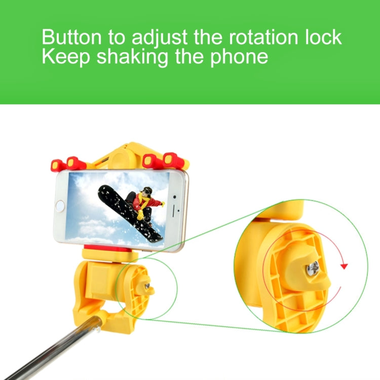 Portable 360 Degrees Smart Rotation Bluetooth Wireless Selfie Stick Monopod Folding Extendable Handheld Holder with Glass & Hand Strap Hole & Cloth Bag for iOS & Android Phone, Folded Length: 25cm, Max Extension Length: 90cm