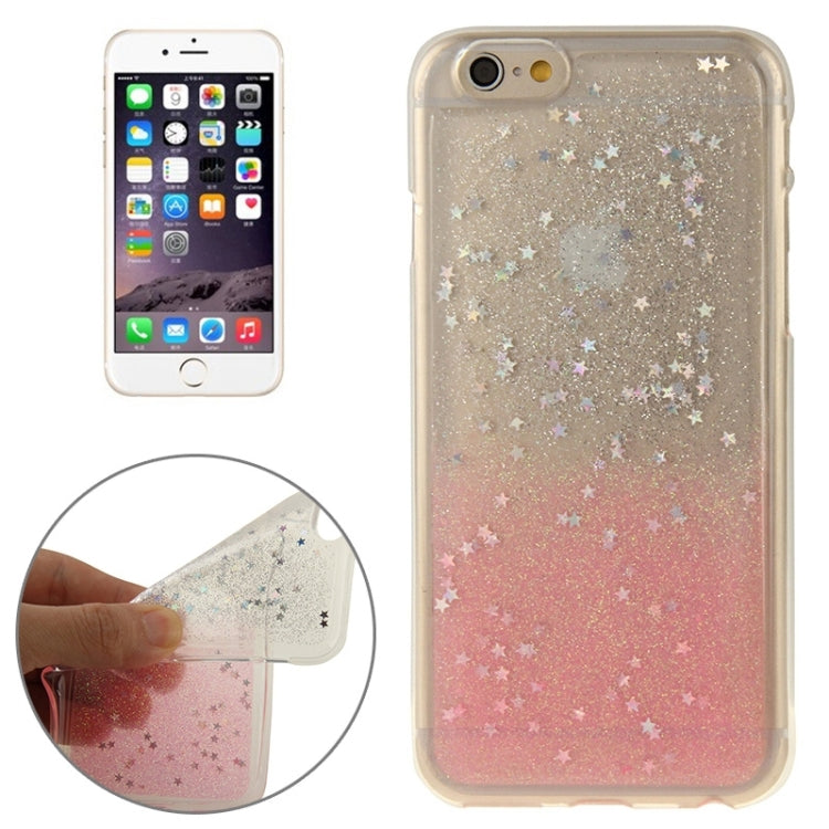 Two-Tone Star Sequins Flash Powder Series TPU Protective Case for iPhone 6 & 6S