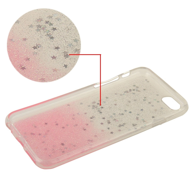 Two-Tone Star Sequins Flash Powder Series TPU Protective Case for iPhone 6 & 6S