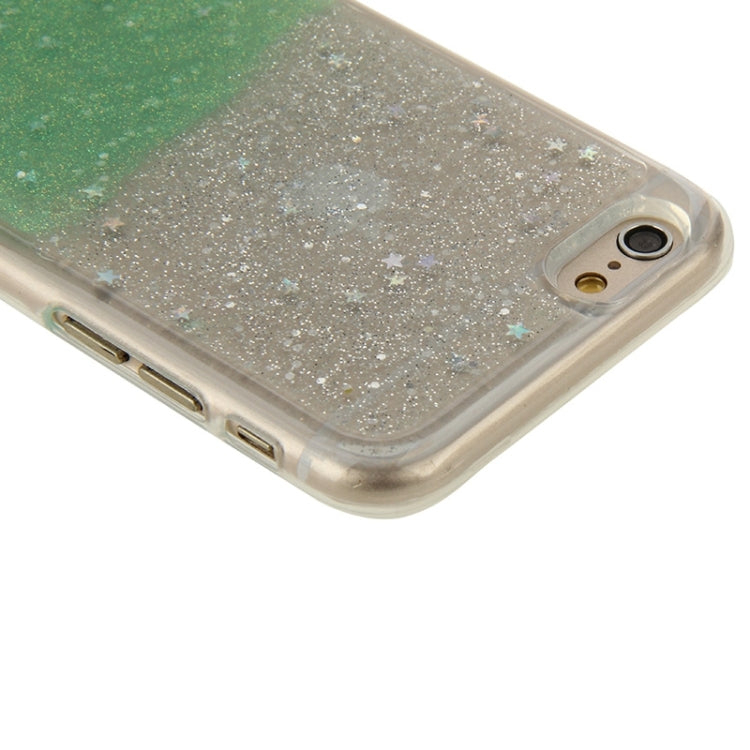 Two-Tone Star Sequins Flash Powder Series TPU Protective Case for iPhone 6 & 6S