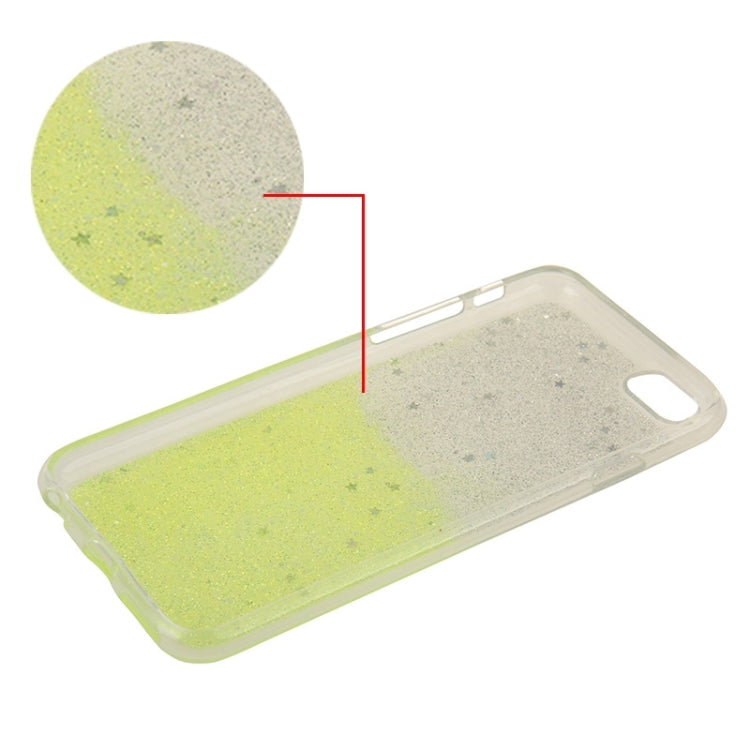 Two-Tone Star Sequins Flash Powder Series TPU Protective Case for iPhone 6 & 6S