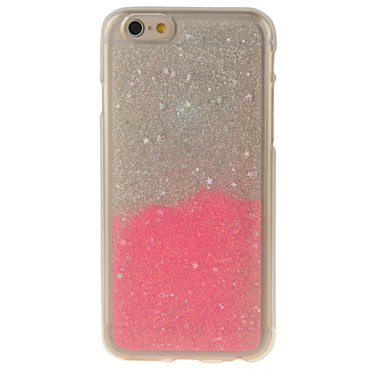 Two-Tone Star Sequins Flash Powder Series TPU Protective Case for iPhone 6 & 6S