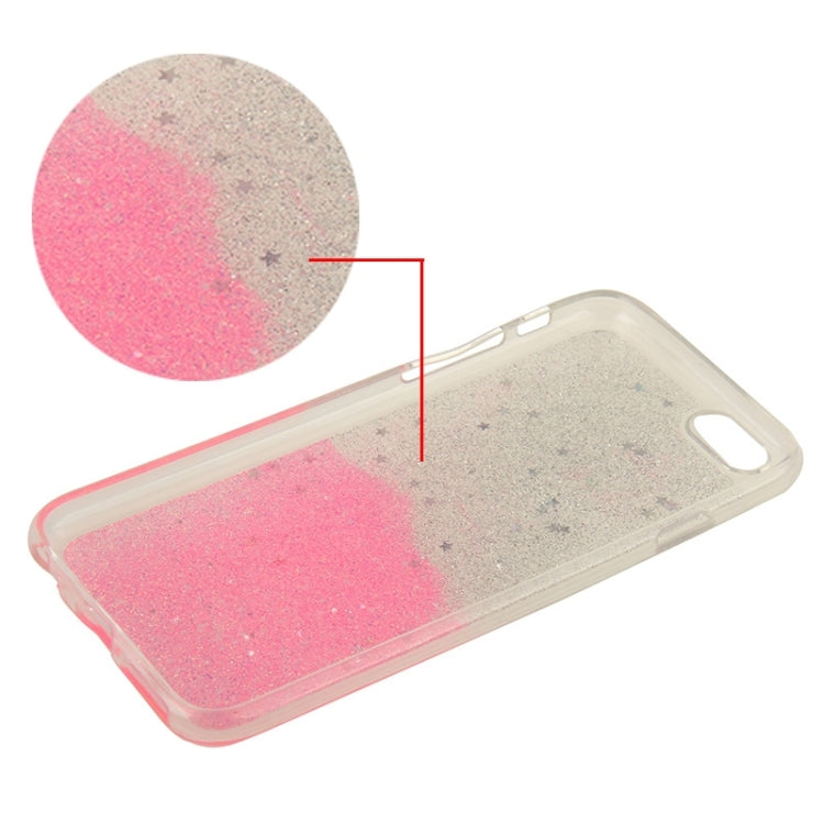 Two-Tone Star Sequins Flash Powder Series TPU Protective Case for iPhone 6 & 6S