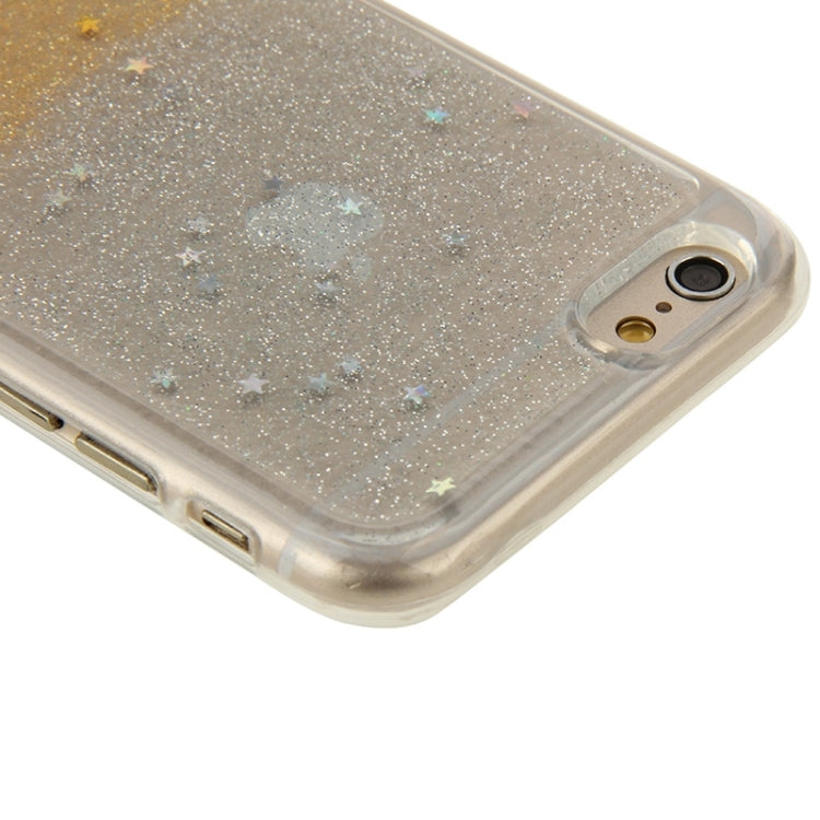 Two-Tone Star Sequins Flash Powder Series TPU Protective Case for iPhone 6 & 6S