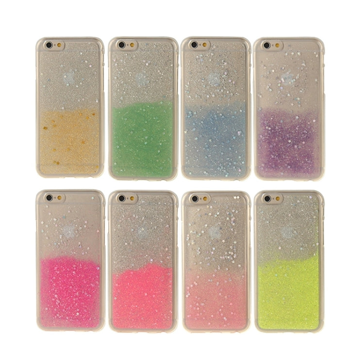 Two-Tone Star Sequins Flash Powder Series TPU Protective Case for iPhone 6 & 6S