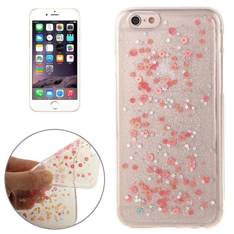 Transparent Star Sequins Flash Powder Series TPU Protective Case for iPhone 6 & 6S