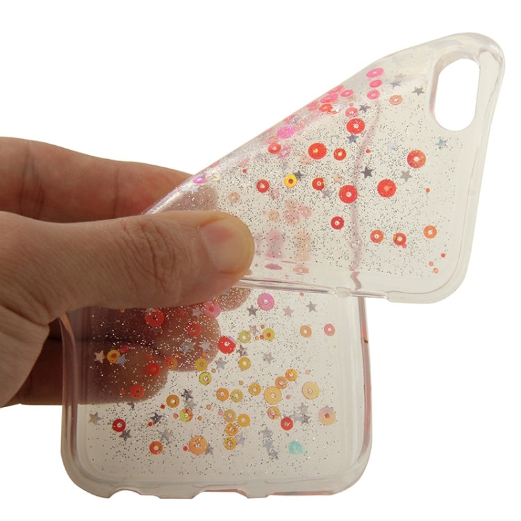Transparent Star Sequins Flash Powder Series TPU Protective Case for iPhone 6 & 6S
