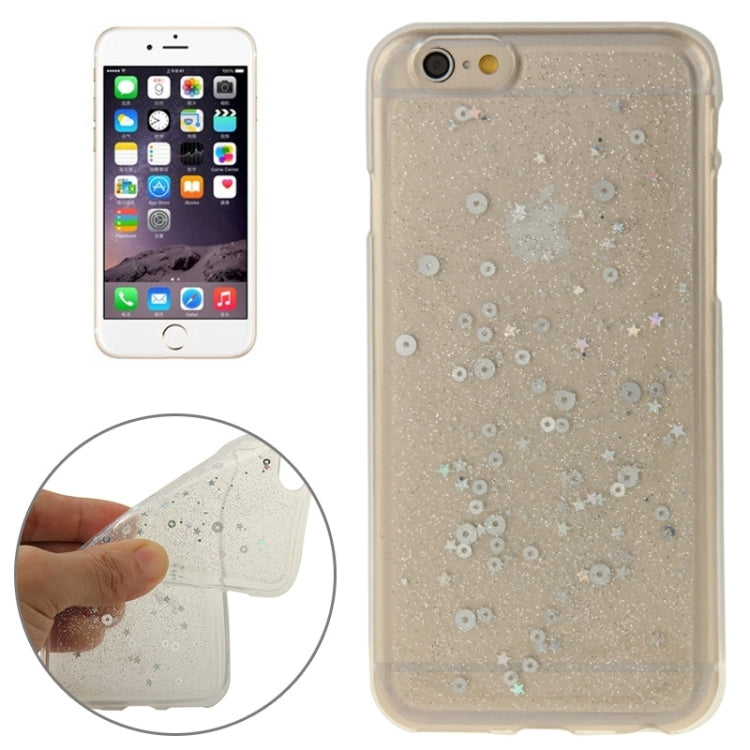 Transparent Star Sequins Flash Powder Series TPU Protective Case for iPhone 6 & 6S