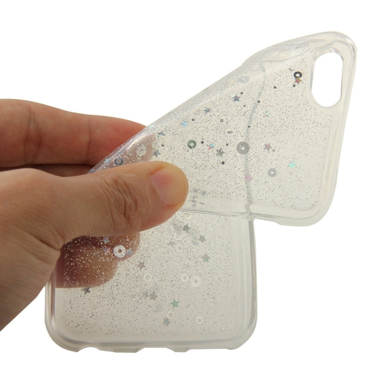 Transparent Star Sequins Flash Powder Series TPU Protective Case for iPhone 6 & 6S