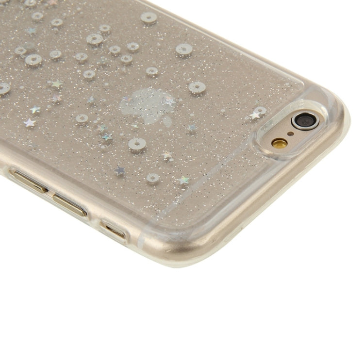 Transparent Star Sequins Flash Powder Series TPU Protective Case for iPhone 6 & 6S