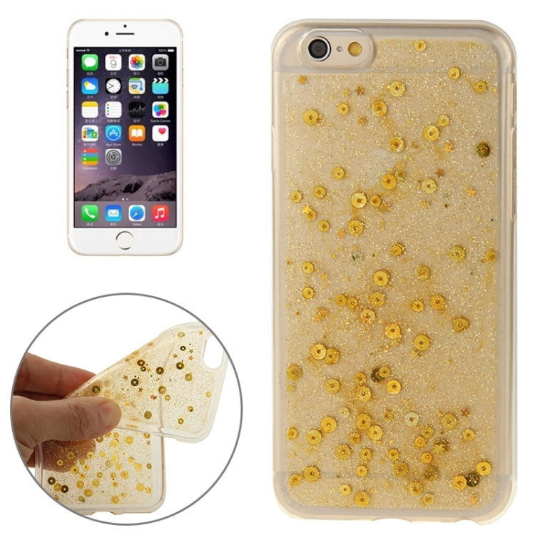 Transparent Star Sequins Flash Powder Series TPU Protective Case for iPhone 6 & 6S
