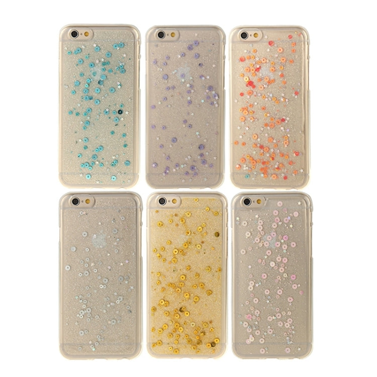 Transparent Star Sequins Flash Powder Series TPU Protective Case for iPhone 6 & 6S