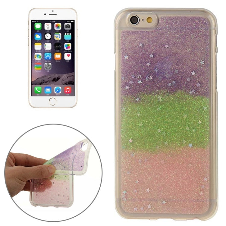 Multicolor Star Sequins Flash Powder Series TPU Protective Case for iPhone 6 & 6S