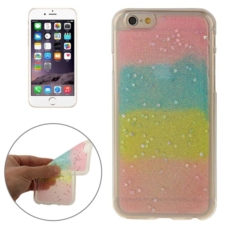 Multicolor Star Sequins Flash Powder Series TPU Protective Case for iPhone 6 & 6S