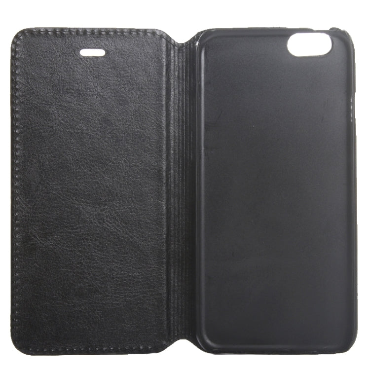 For iPhone 6 Plus & 6s Plus Crazy Horse Texture Horizontal Flip Solid Color Leather Case