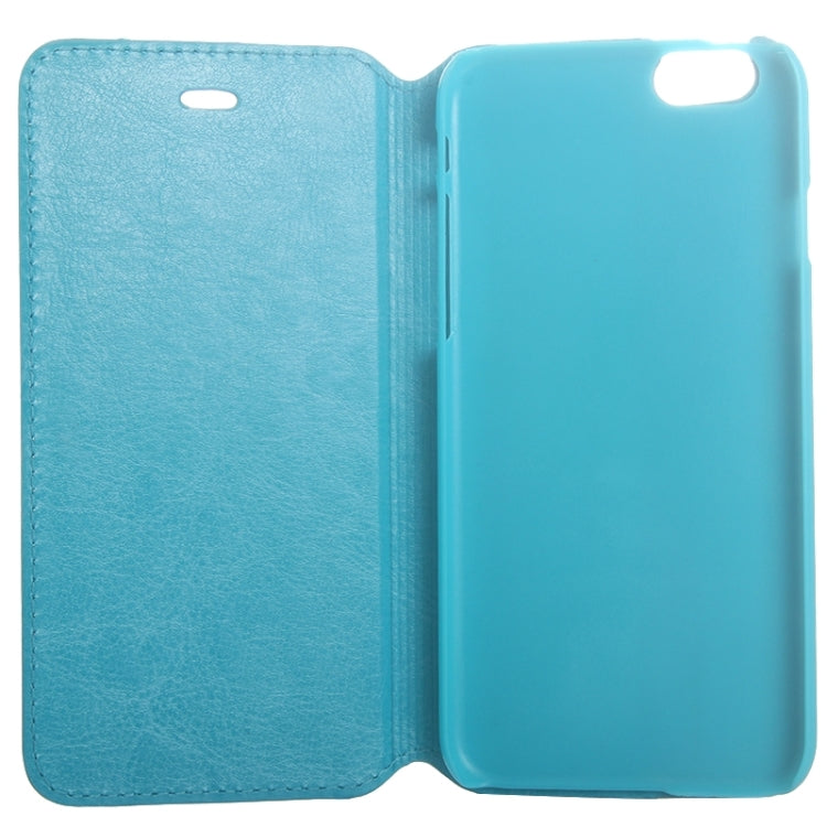 For iPhone 6 Plus & 6s Plus Crazy Horse Texture Horizontal Flip Solid Color Leather Case