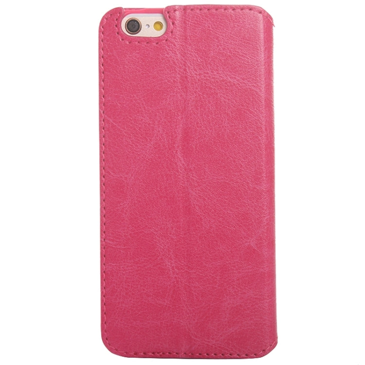 For iPhone 6 Plus & 6s Plus Crazy Horse Texture Horizontal Flip Solid Color Leather Case