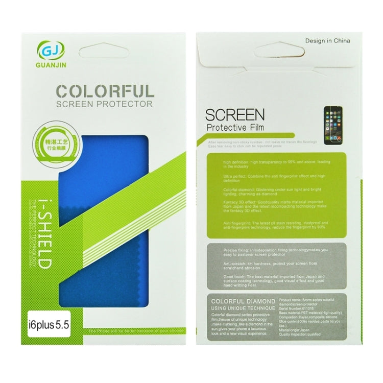 Colorized Frosted Flash Powder Back Screen Protective Film for iPhone 6 Plus & 6s Plus