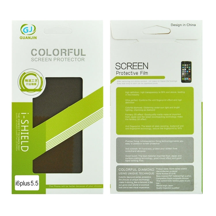 Colorized Frosted Flash Powder Back Screen Protective Film for iPhone 6 Plus & 6s Plus