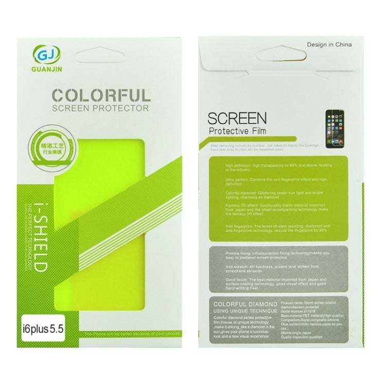 Colorized Frosted Flash Powder Back Screen Protective Film for iPhone 6 Plus & 6s Plus