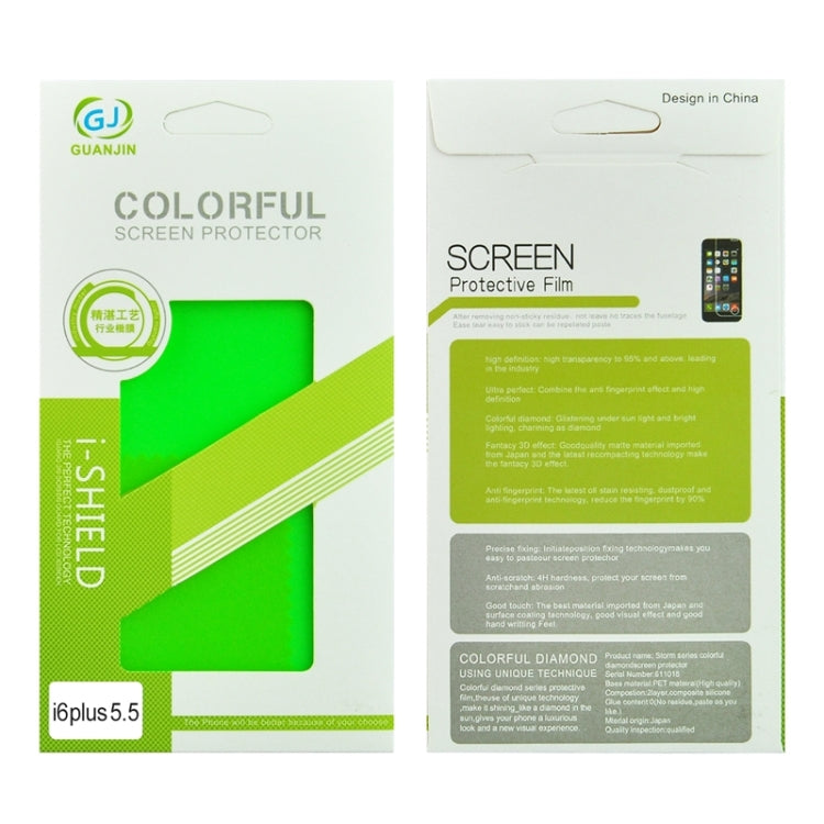 Colorized Frosted Flash Powder Back Screen Protective Film for iPhone 6 Plus & 6s Plus