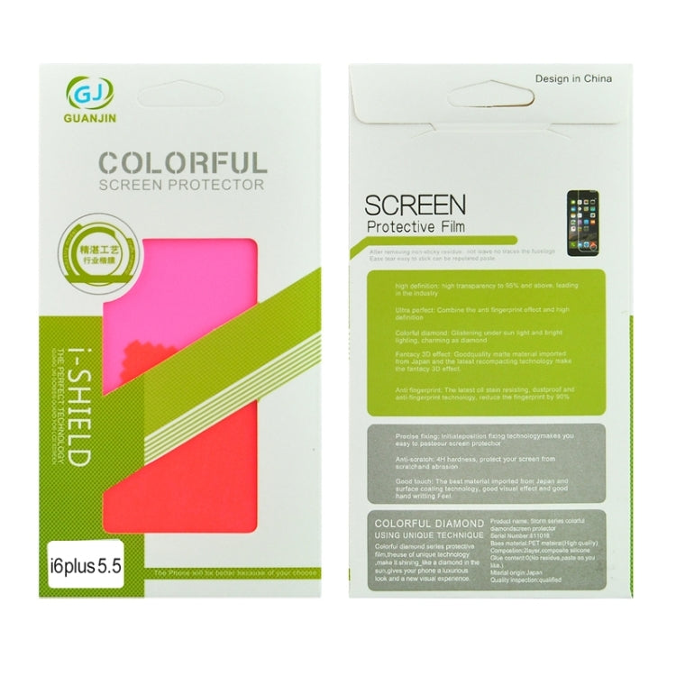 Colorized Frosted Flash Powder Back Screen Protective Film for iPhone 6 Plus & 6s Plus