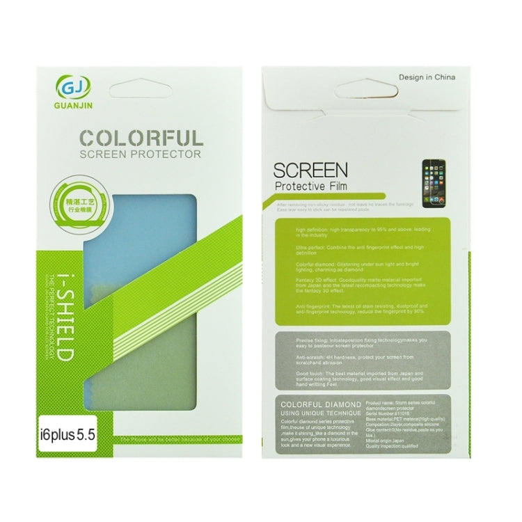 Colorized Frosted Flash Powder Back Screen Protective Film for iPhone 6 Plus & 6s Plus