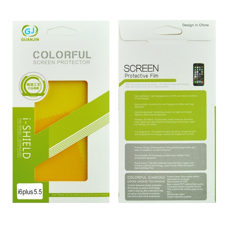 Colorized Frosted Flash Powder Back Screen Protective Film for iPhone 6 Plus & 6s Plus