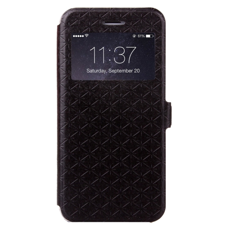 For iPhone 6 Plus & 6s Plus Argyles Texture Horizontal Flip Solid Color Leather Case with Holder & Card Slot & Call Display ID