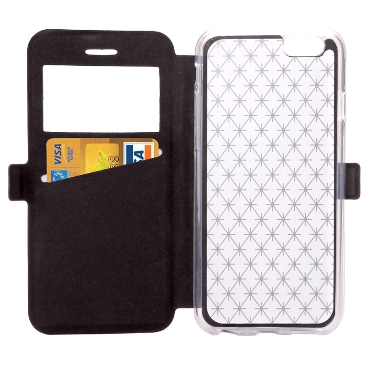 For iPhone 6 Plus & 6s Plus Argyles Texture Horizontal Flip Solid Color Leather Case with Holder & Card Slot & Call Display ID