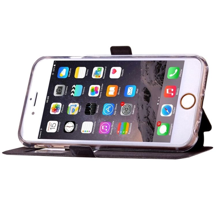 For iPhone 6 Plus & 6s Plus Argyles Texture Horizontal Flip Solid Color Leather Case with Holder & Card Slot & Call Display ID
