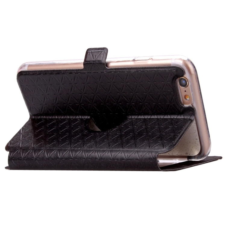 For iPhone 6 Plus & 6s Plus Argyles Texture Horizontal Flip Solid Color Leather Case with Holder & Card Slot & Call Display ID