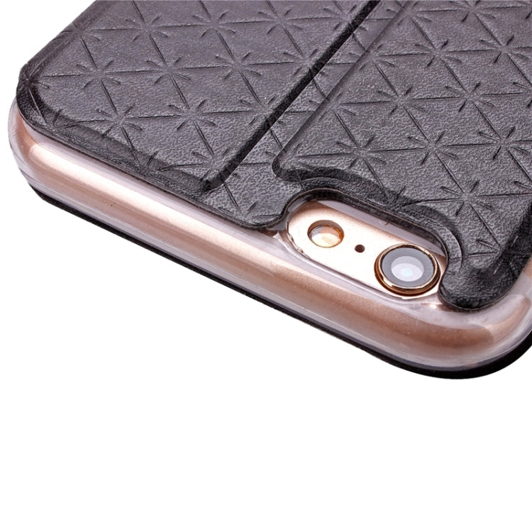 For iPhone 6 Plus & 6s Plus Argyles Texture Horizontal Flip Solid Color Leather Case with Holder & Card Slot & Call Display ID