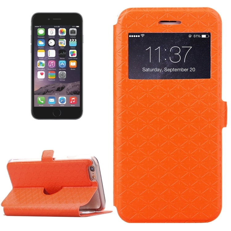 For iPhone 6 Plus & 6s Plus Argyles Texture Horizontal Flip Solid Color Leather Case with Holder & Card Slot & Call Display ID