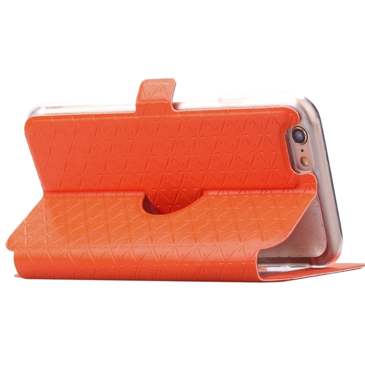For iPhone 6 Plus & 6s Plus Argyles Texture Horizontal Flip Solid Color Leather Case with Holder & Card Slot & Call Display ID