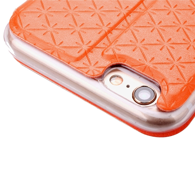 For iPhone 6 Plus & 6s Plus Argyles Texture Horizontal Flip Solid Color Leather Case with Holder & Card Slot & Call Display ID